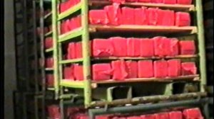 изготовление сыра на  маслозаводе Поспелиха 2002г