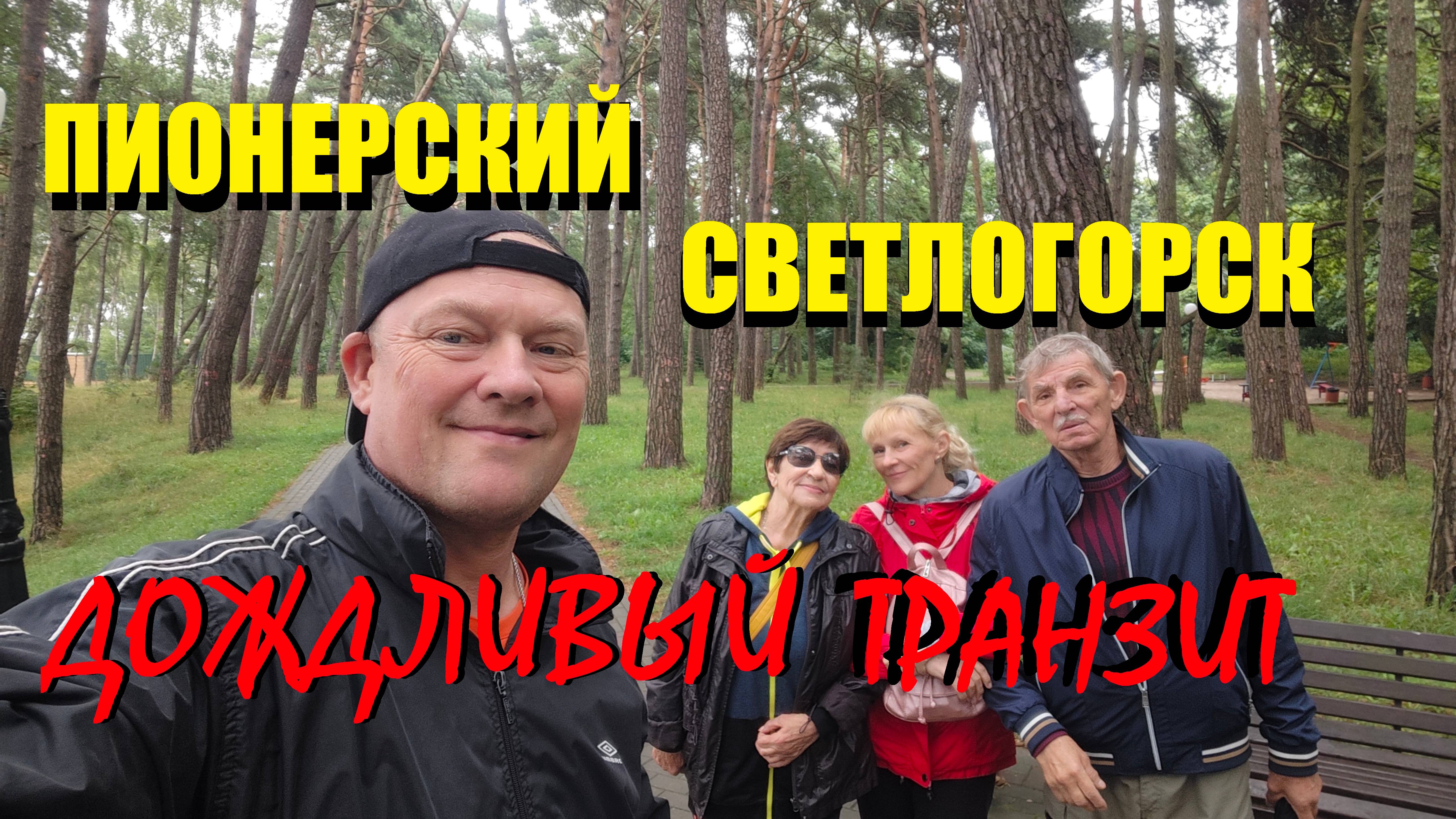 ПИОНЕРСКИЙ- СВЕТЛОГОРСК ПРОЕЗДОМ.ПОБЕРЕЖЬЕ ЗАТОПИЛО ДОЖДЁМ.СОБАКА НАБРОСИЛАСЬ  НА БАКЛАНА.МЫ В ШОКЕ!