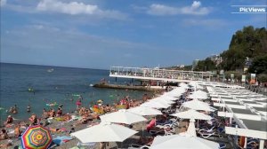 Крым Ялта сегодня 25 августа 2025 пляж Массандровскийи пляж Таврида. Море и погода в Ялте сейчас.