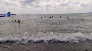 НОВОРОССИЙСК пляж Алексино сегодня 25 августа 2025. Море и погода в Новороссийске сейчас. Обстановка