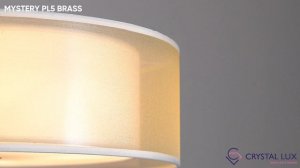 ПОТОЛОЧНЫЙ СВЕТИЛЬНИК | MYSTERY PL5 BRASS | CRYSTAL LUX | НОВИНКА 2025-2026