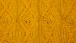 узор спицами, "листик в ромбике" #18#