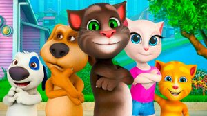 ГОВОРЯЩИЙ ТОМ И ЕГО ДРУЗЬЯ 😺😺😺 ИГРОВОЙ МУЛЬТИК ДЛЯ ДЕТЕЙ