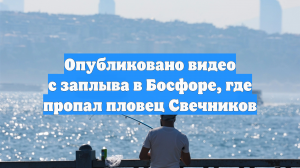 Опубликовано видео с заплыва в Босфоре, где пропал пловец Свечников