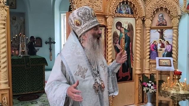 Проповедь митрополита Иоанна в Свято-Троицком храме с. Малый Сундырь
