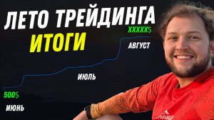 Лето трейдинга 2025 итоги! Сколько заработал с 500$.