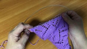 Красивый узор спицами для плечевых изделий. Присоединяйтесь повяжем его вместе