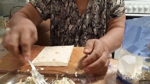 Готовлю лаваш ики с начинкой