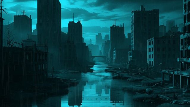 Ghost City ｜ Dark Ambient Post Apocalyptic Music, Rain Sound, ASMR, Relaxation
