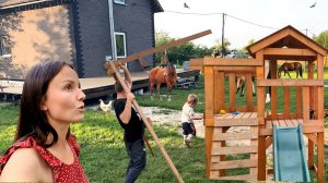 ЖИЗНЬ В СЕЛЕ. ОБУСТРОЙСТВА ЛЕСНОГО УЧАСТКА. ПОДАРИЛИ РЕБЕНКУ МЕЧТУ. МУЖ УЕХАЛ ЗА ПОДАРКОМ РЕБЕНКУ