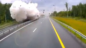 На трассе М12 взорвалась цистерна со сжиженной углекислотой