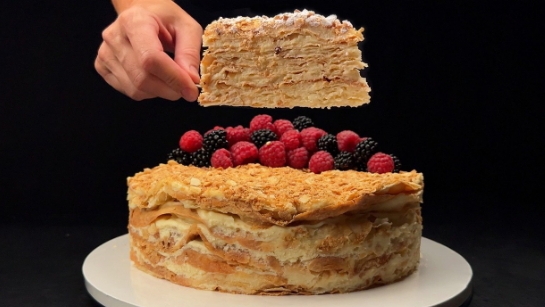 Фантастический торт «Наполеон»...🍰😋    Рецепт в описании ✍️