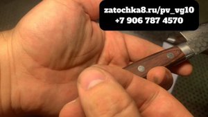 Заточка поварских, кухонных ножей из стали VG 10