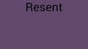 Как ты прочитаешь слово Resent?