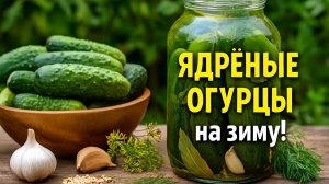 ЯДРЁНЫЕ ОГУРЦЫ на зиму! Соленые Огурцы в Банках, как бочковые! ХРУСТЯЩИЕ Квашеные Огурцы на Зиму!