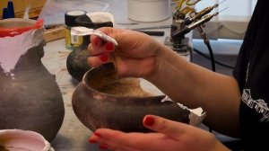 Реставрация глиняных сосудов с утратой фрагментов и деталей