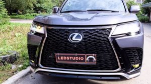 Lexus LX 600 модернизация света фар