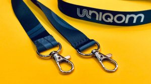 Брендированная лента с логотипом для бейджа