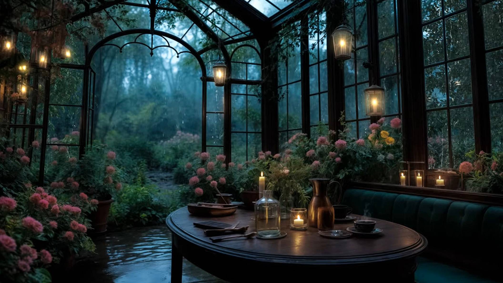 Звуки Дождя в Оранжерее Для Сна и Релакса смотреть онлайн