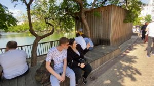 4K.Moscow Walk. Chilled Saturday. Clean Ponds (Chistye Prudy).