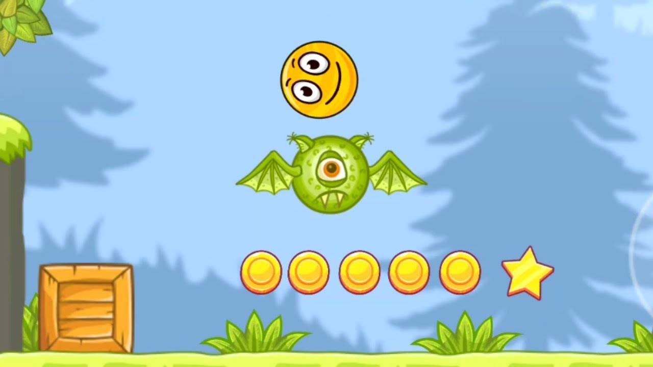Красный Шар в игре Bounce Ball 5 Уровни 51-55 смотреть онлайн