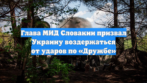 Глава МИД Словакии призвал Украину воздержаться от ударов по «Дружбе»