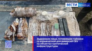 Задержано лицо, готовившее тайники со взрывчаткой для диверсий СБУ