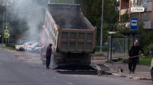 После реконструкции коммуникаций завершено благоустройство территории на улице 9 Мая в Дубне