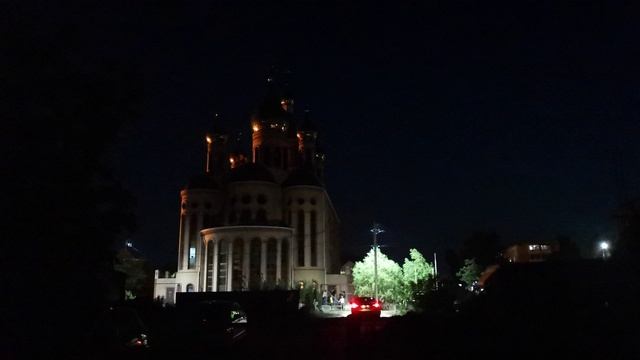 Собор Кирилла и Мефодия Сальск храм ночь