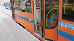 Поездка на метро и на трамвае из Домодедовской до Серпуховской Заставы.