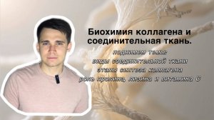 Биохимия коллагена и соединительная ткань.