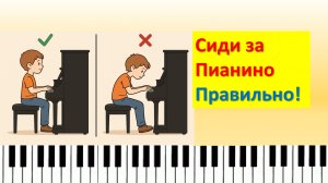 Как правильно сесть за фортепиано. Ошибки, которые мешают играть. 1 часть