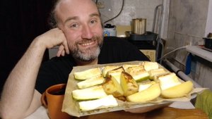 ужин с Рыжулей. кабаки и картошка из духовки. мукбанг. обжор. еда на камеру. диета. шизофрения.