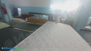 Установка машины для автоматической окантовки матрасов WB-4A в г. Омск, "ТРЕСТФОМ" (15.08.2025)