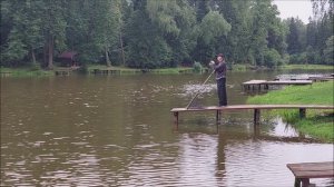Поимки карпа на фидер. Клёвое место, Лосиный остров, верхний водоём.