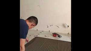 Правильная укладка плитки 1200*600 на тёплый пол.