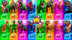 Динозавры МЕГАМИКС 113-116 уровни - Мультики про Динозавров | МУЛЬТФИЛЬМЫ ДИНОЗАВРЫ в Tiles Hop