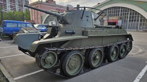 Колесно-гусеничный танк БТ-7, выставка "Моторы Войны", 24 апреля 2025