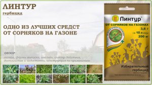 Линтур - отличное средство от сорных растений на газоне.Обзор гербицида избирательного действия