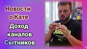 Новости о Кате и Юре. Доход с каналов Сытников