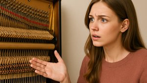 Как устроено пианино? Что внутри?