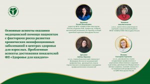 Основные аспекты оказания МП пациентам с факторами риска развития ХНИЗ в ЦЗ для взрослых