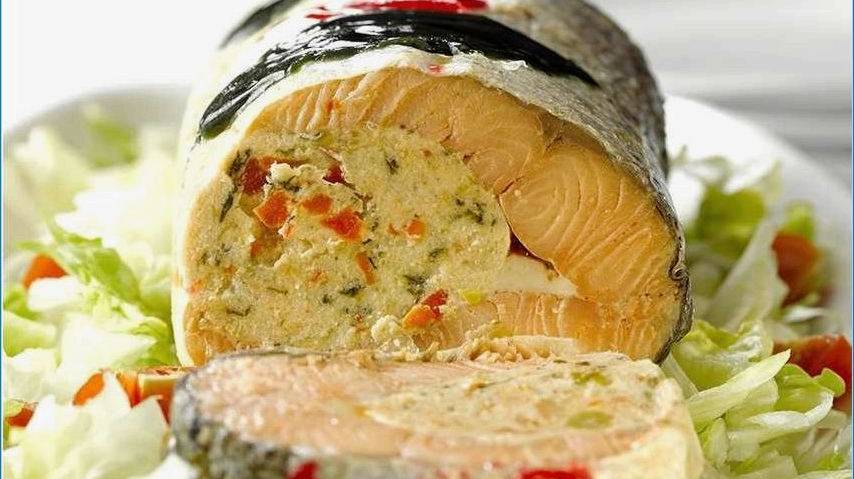 Старинный рецепт фаршированной горбуши с грибами