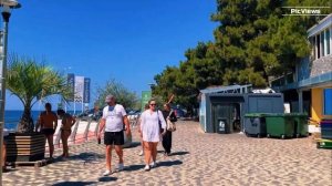 Крым Ялта сегодня 26 августа 2025 пляж Массандровскийи пляж Таврида. Море и погода в Ялте сейчас.