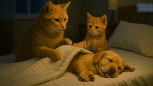 Мультфильм. Как котики щенка вылечили🐱🐱🐶🚑