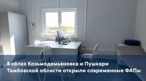 В сёлах Козьмодемьяновка и Пушкари Тамбовской области открыли современные ФАПы