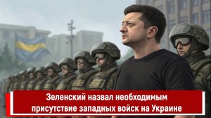 Зеленский назвал необходимым присутствие западных войск на Украине