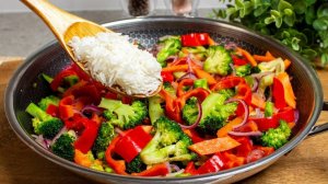 Невероятно Вкусный Овощной Ужин с Рисом и Яйцом. Мой Муж От него в Восторге!