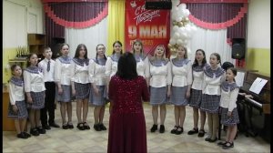 Хор инструментального отделения МАУДО "ДШИ" пгт. Магдагачи. Категори - П1. "Синий платочек"