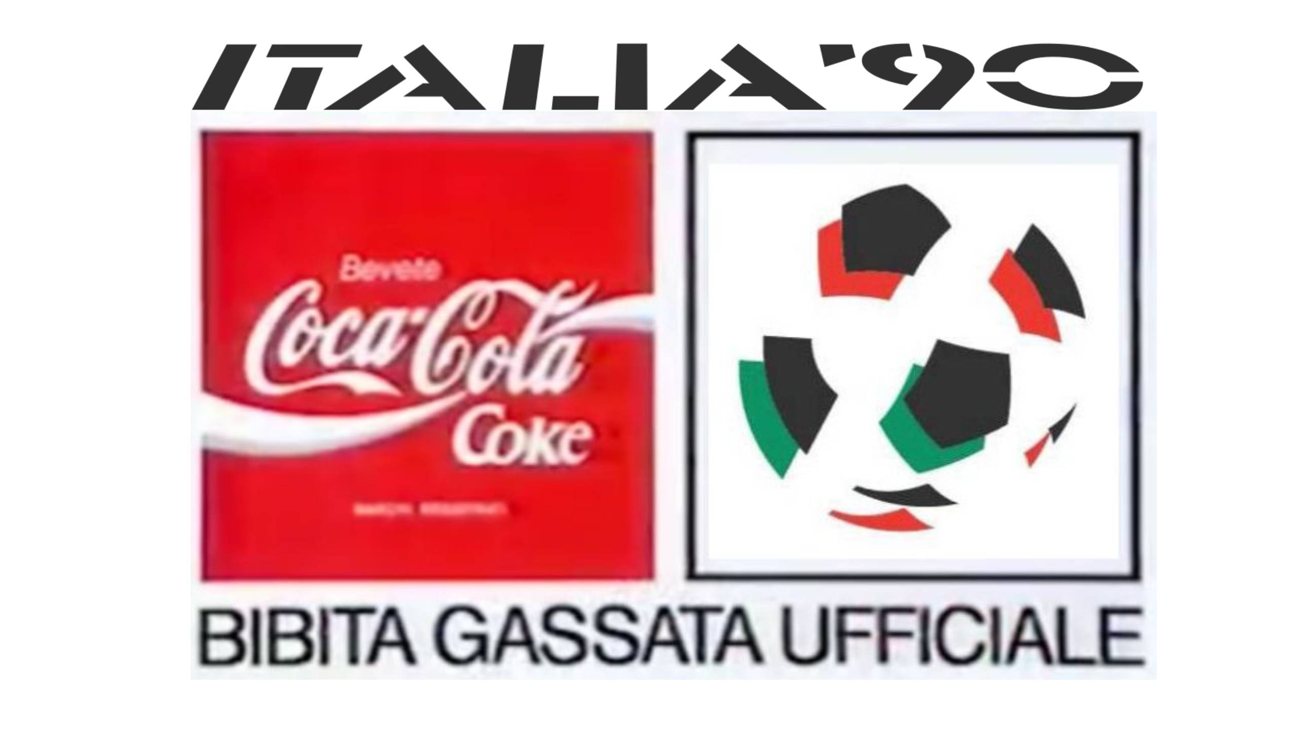 Coca-Cola - Bibita Gassata ufficiale di Coppa del Mondo Italia 90